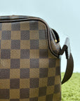 Marsupio Louis Vuitton Olav PM in tela Damier Marrone