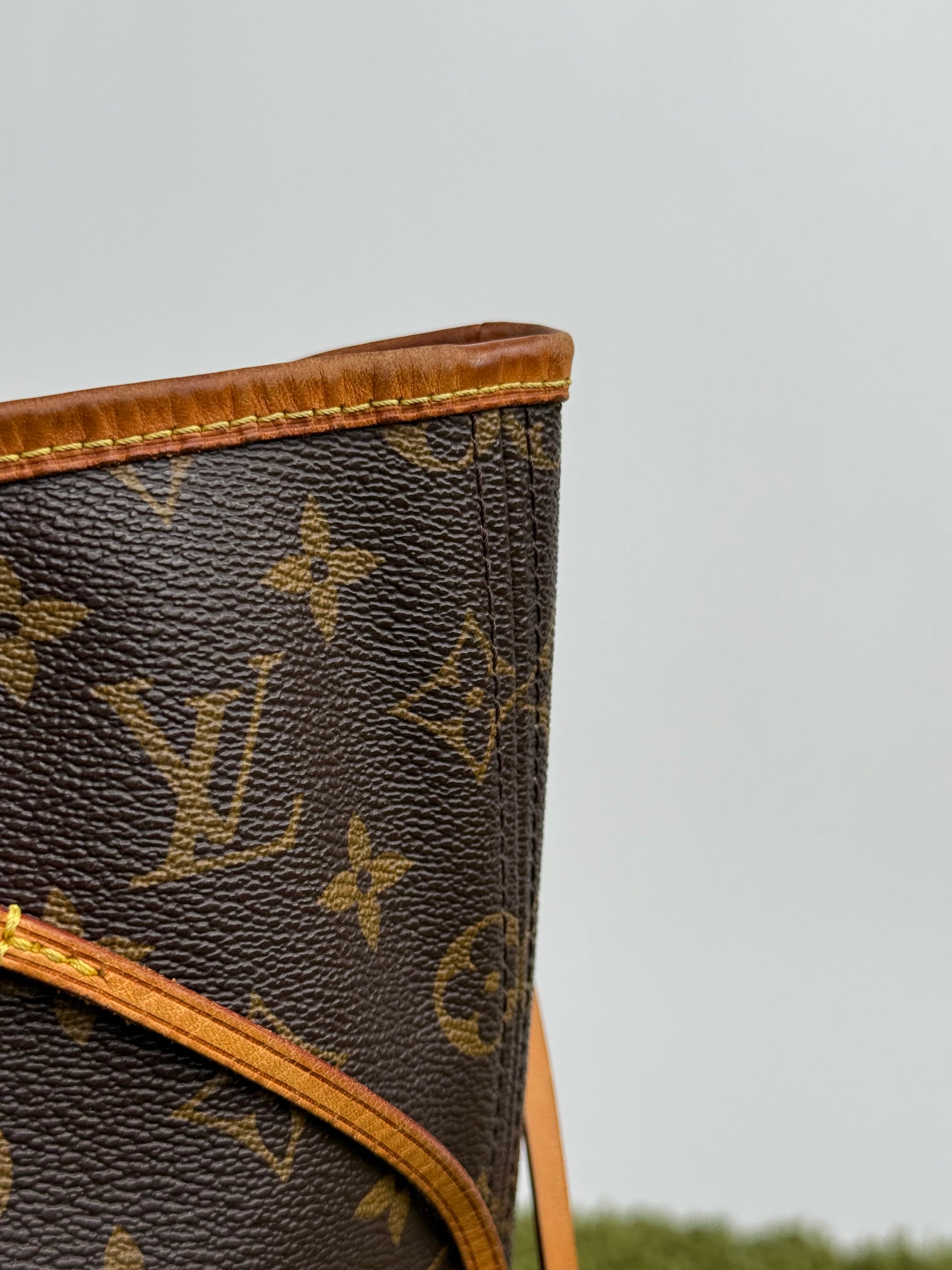 Borsa Neverfull MM monogram Louis Vuitton Marrone