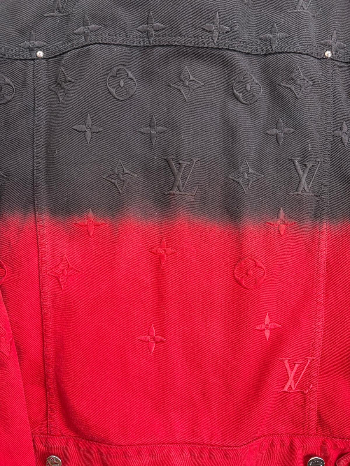 Completo Louis Vuitton Rosso Nero Giacca 50 Jeans 33