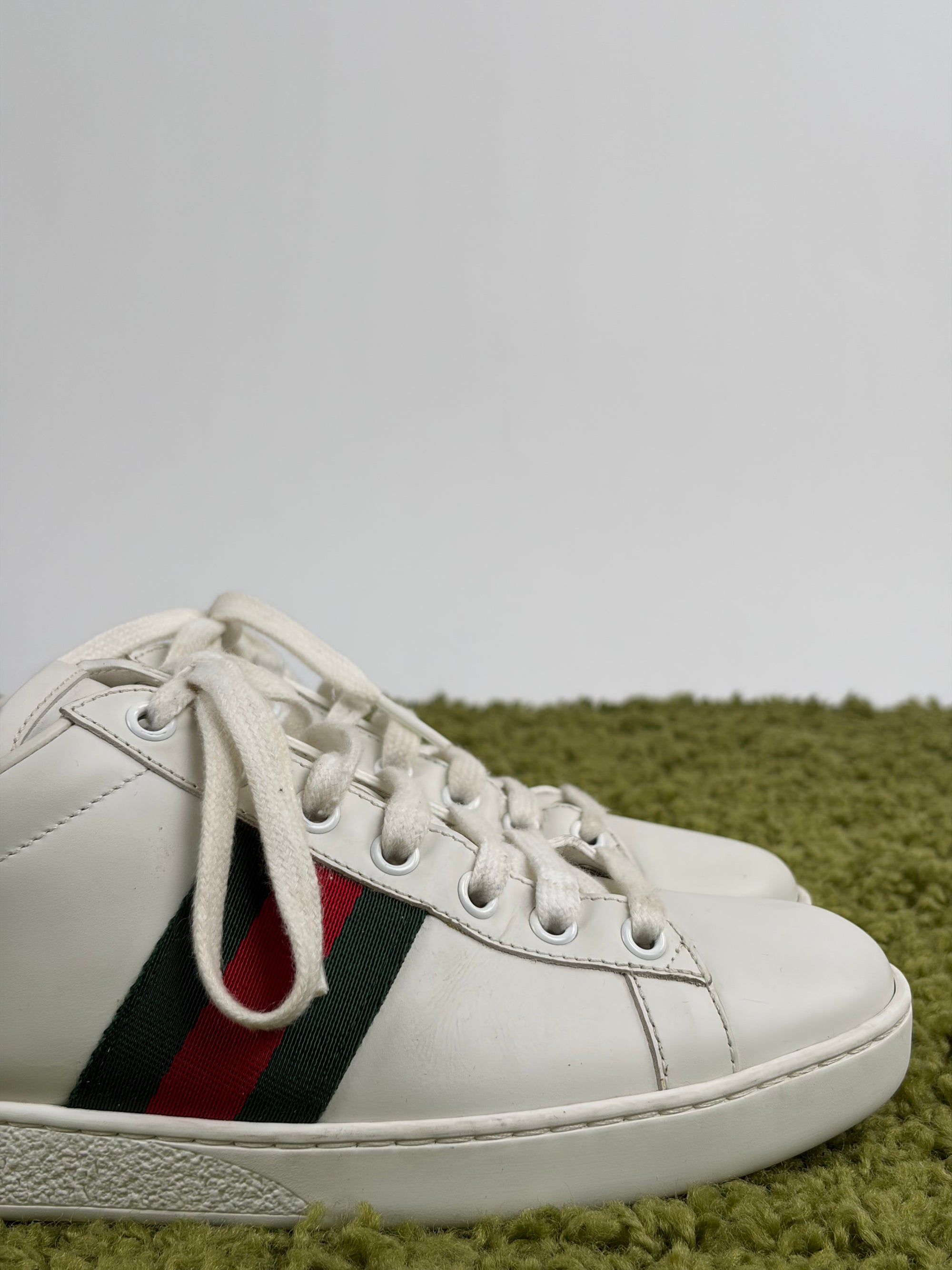 Gucci Ace Size 39 bianche verdi e rosse