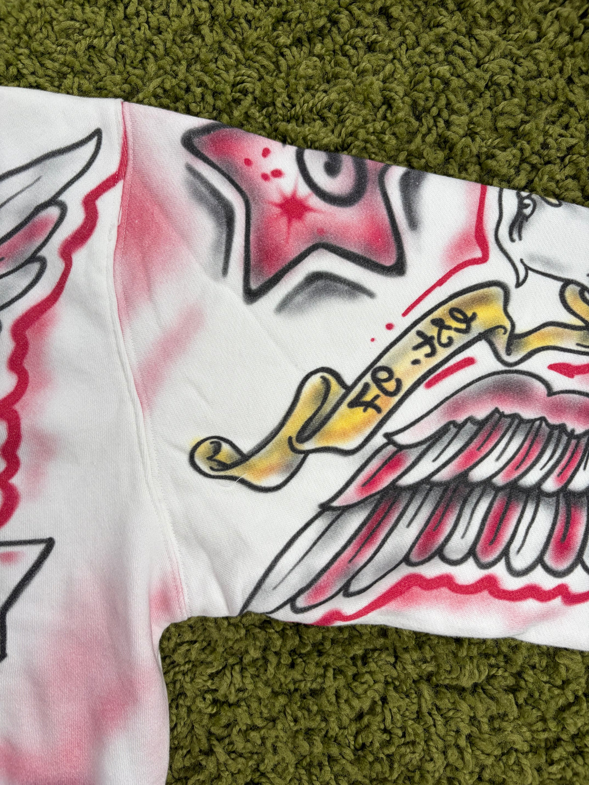 Felpa Valley Dreams Flag zip Up Bianca Multicolor M