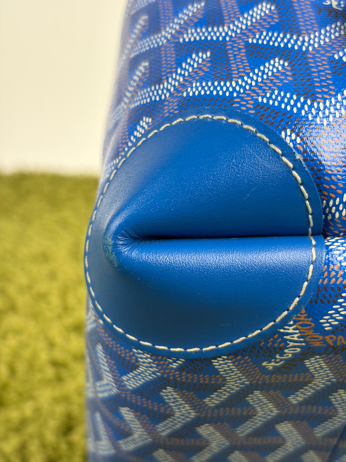 Beauty Case Boeing Goyard in tela Goyardine Blu