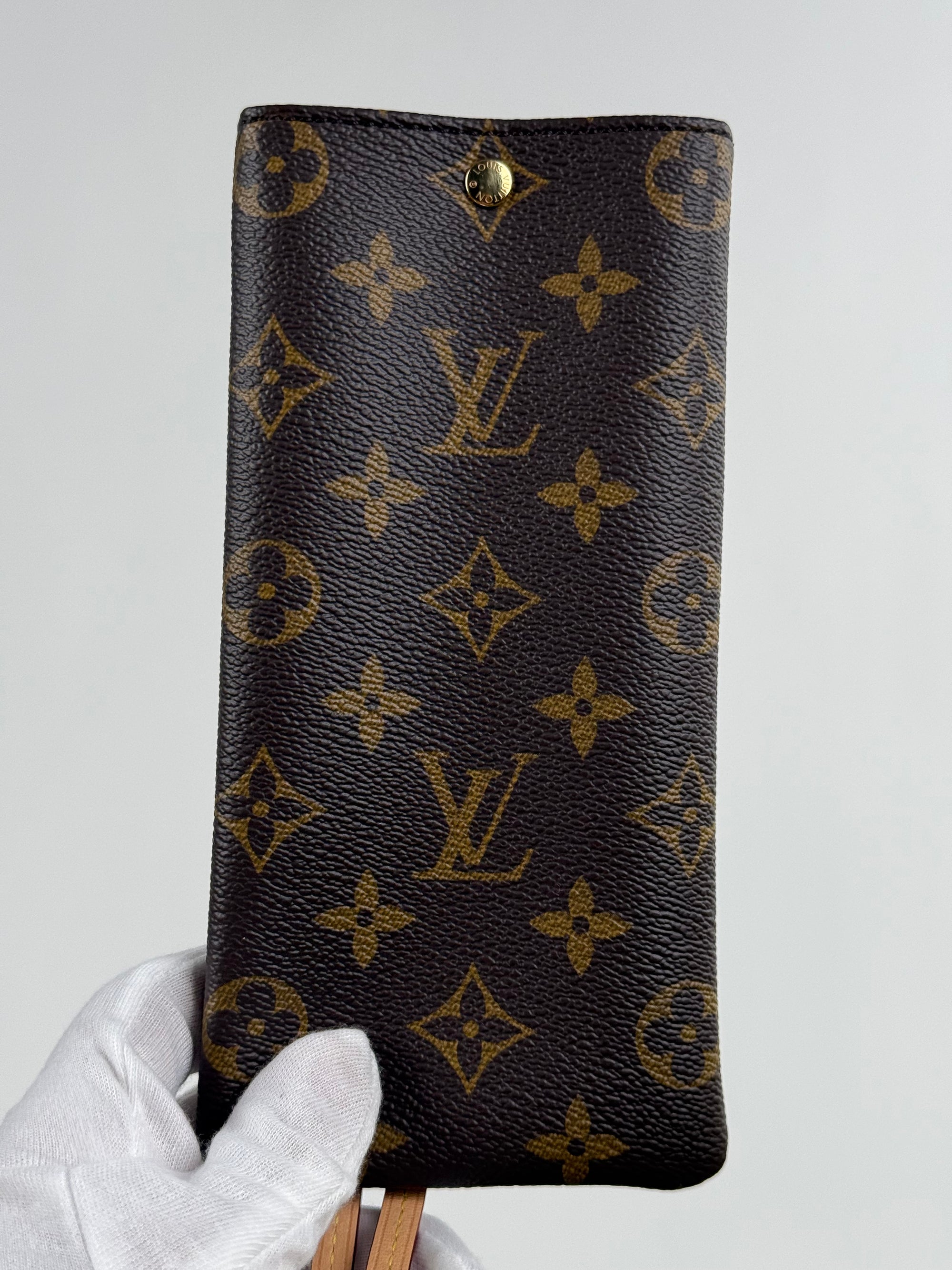 Custodia per Occhiali Da Sole Louis Vuitton Marrone