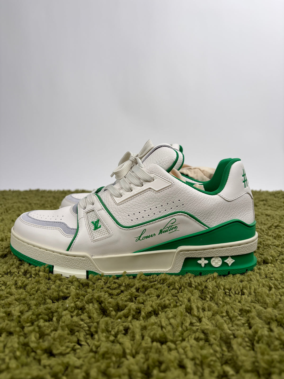 Louis Vuitton Trainer Bianca Verde 6