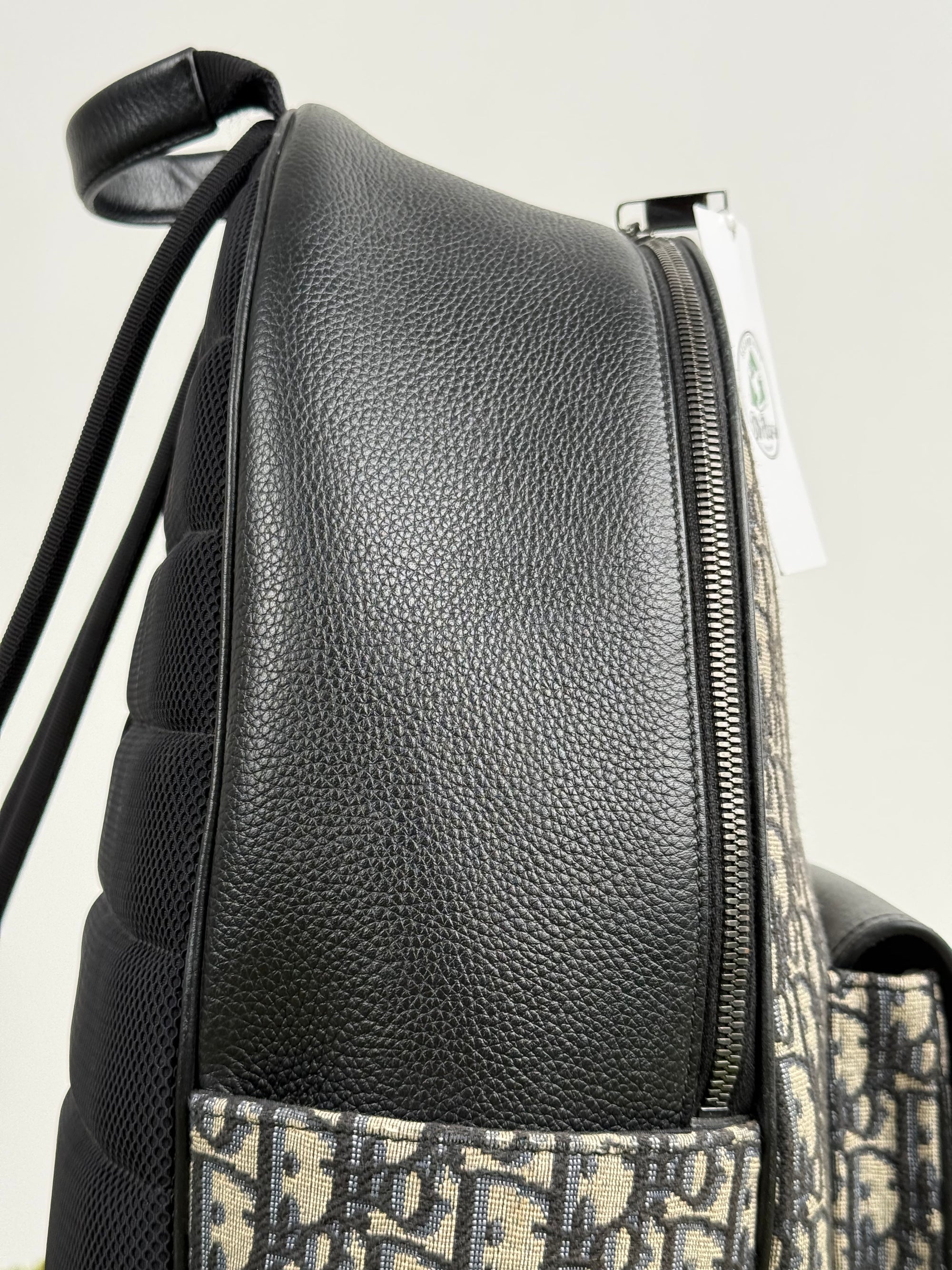 Zaino Dior Saddle In Jacquard e pelle di Vitello Grigio