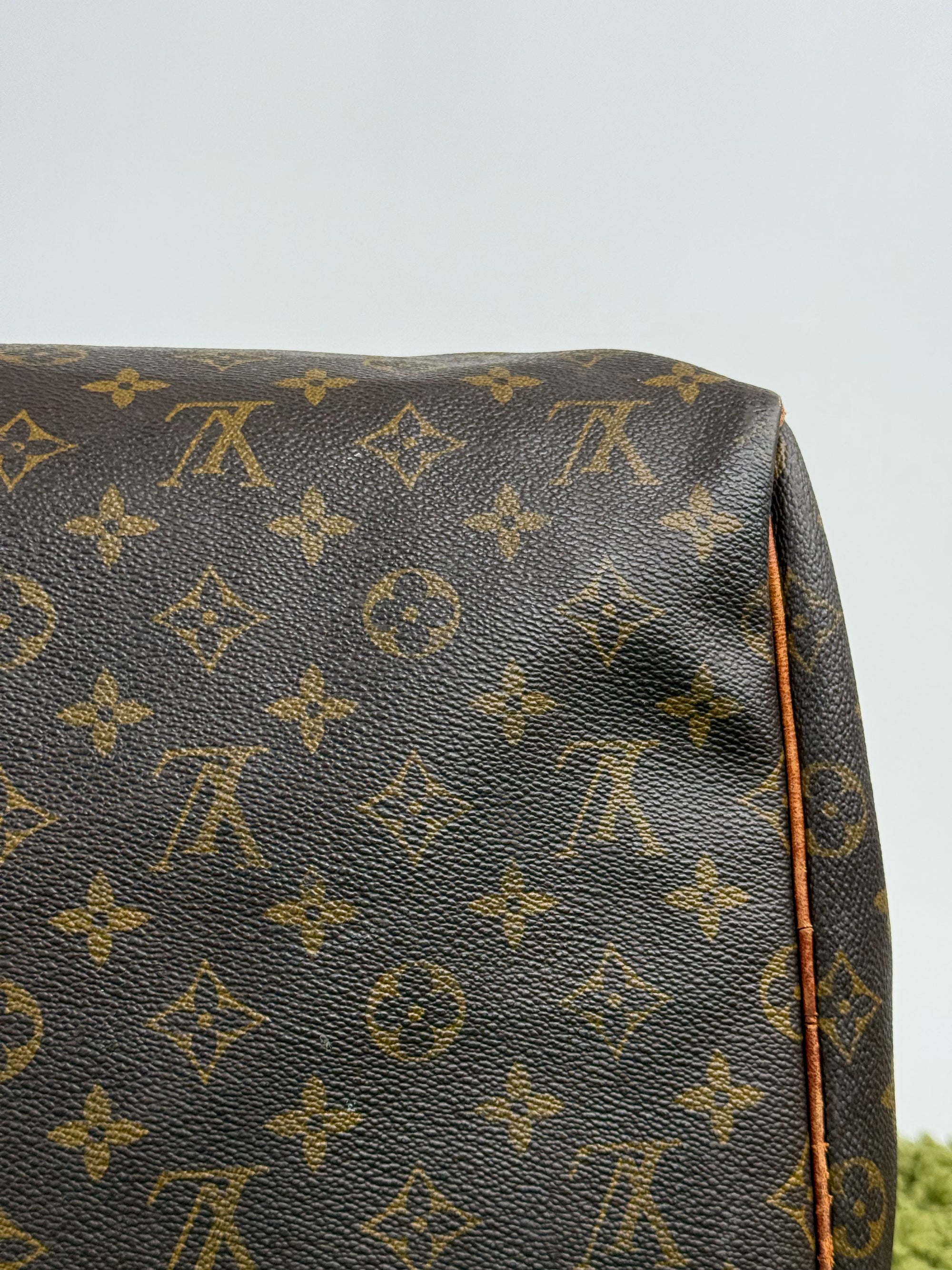 Borsone Keepall Louis Vuitton 55 vintage Marrone