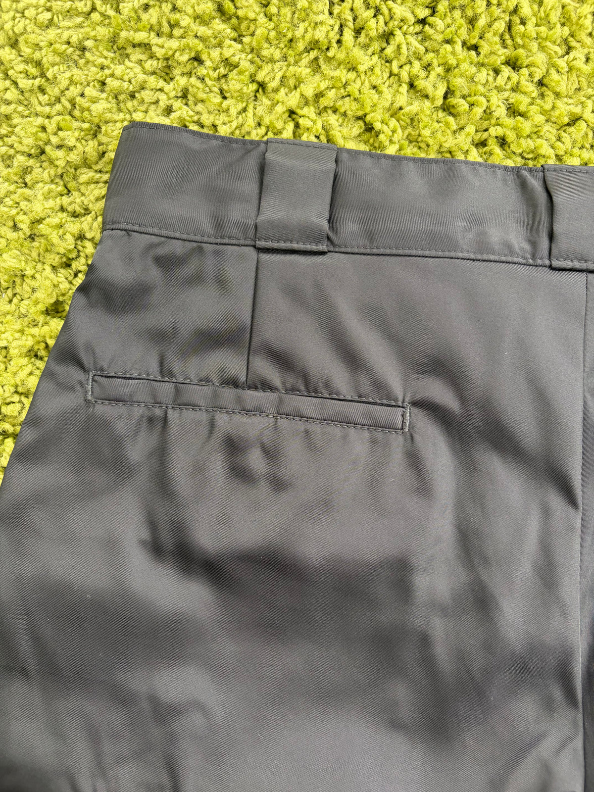Pantaloncino Prada con pannello frontale in pelle Nero 48