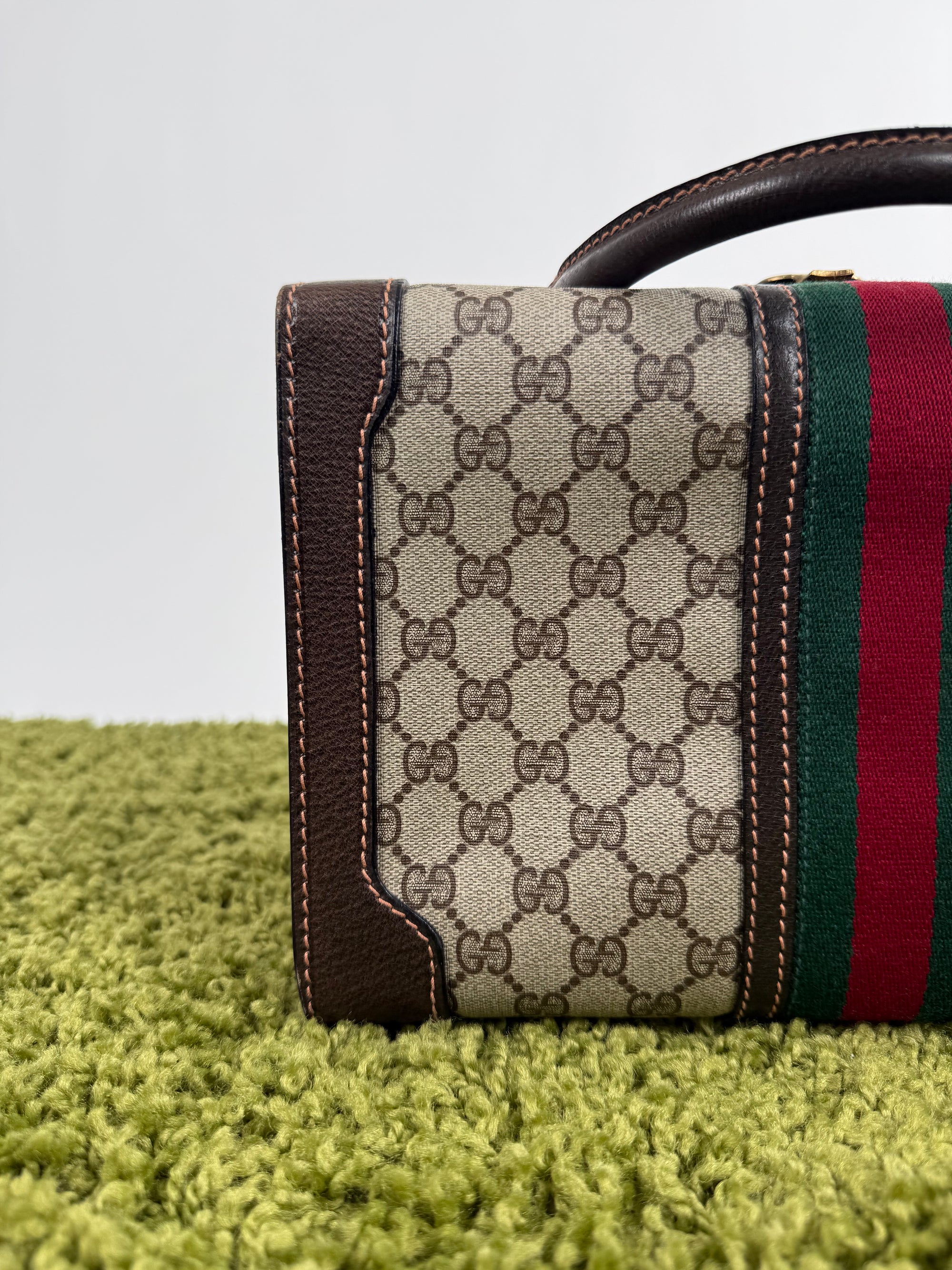 Gucci Savoy Borsa rigida in tela Monogram