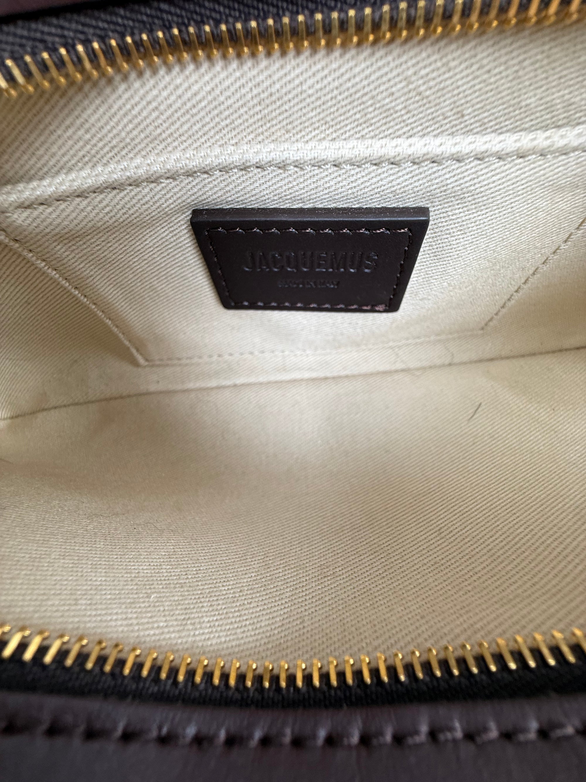 Borsa La Bisou Perle Jacquemus Marrone