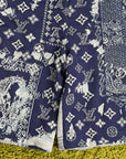 Completo Louis Vuitton Size XL blu e bianco