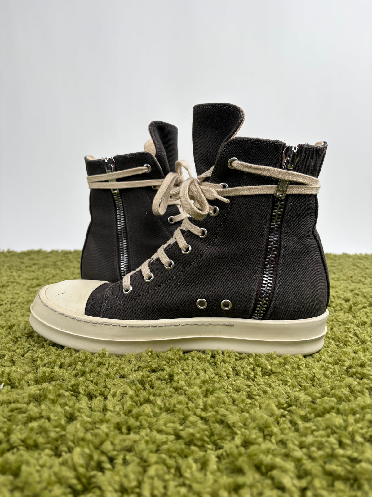 Rick Owens Ramones High DRKSHDW Grigio Scuro 39