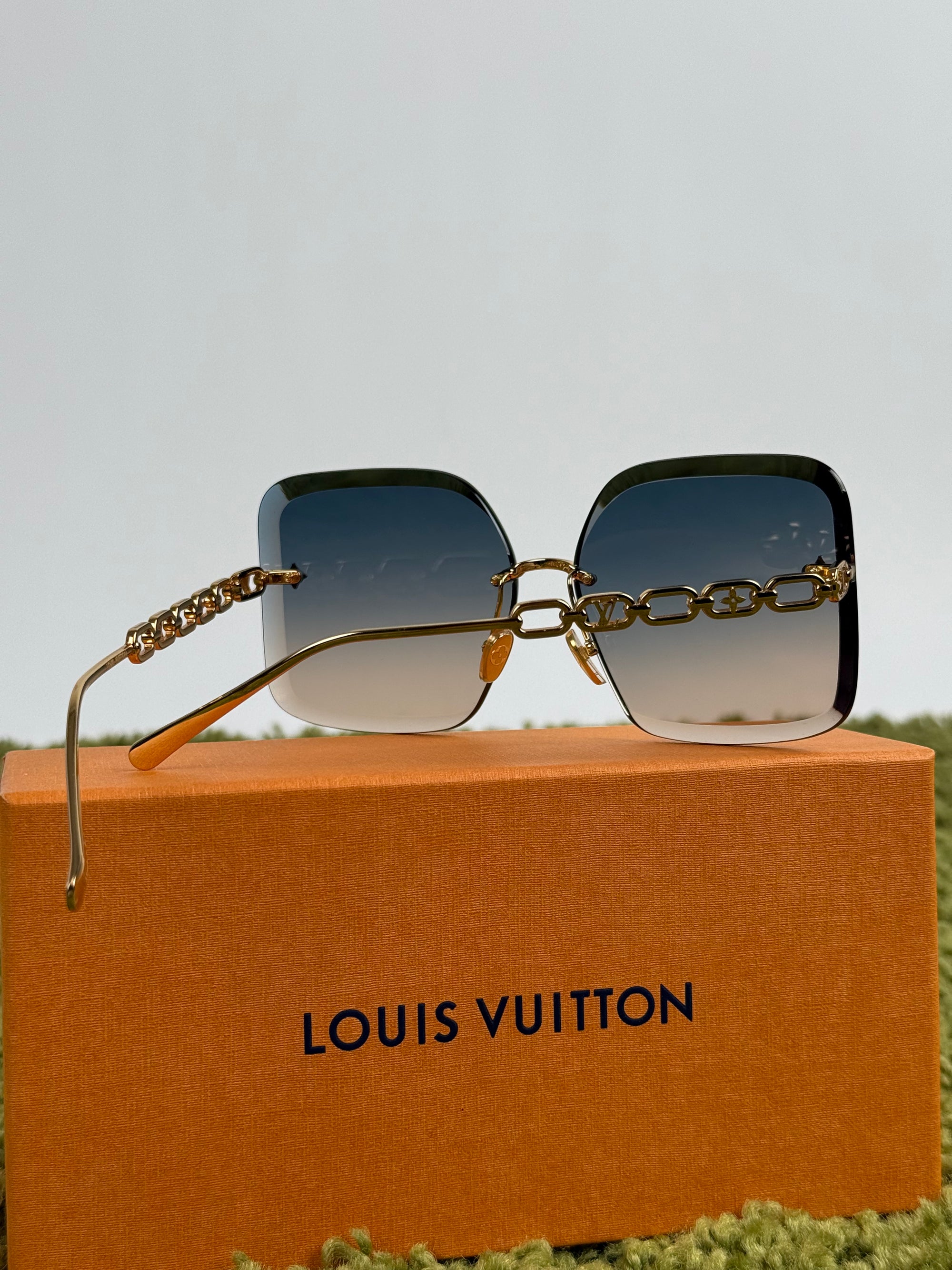 Occhiali Da sole Louis Vuitton Jewel Square Oro