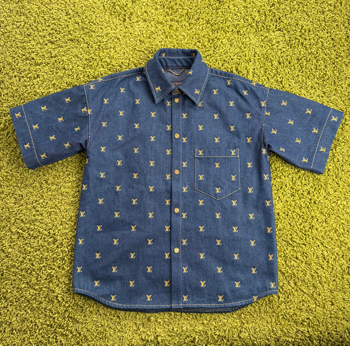 Camicia Louis Vuitton In Denim Blu S