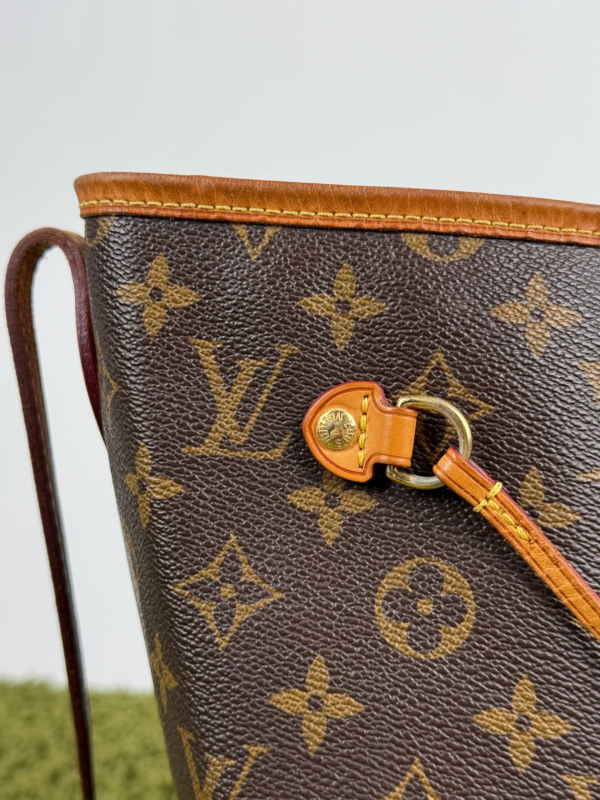 Borsa Neverfull MM monogram Louis Vuitton Marrone