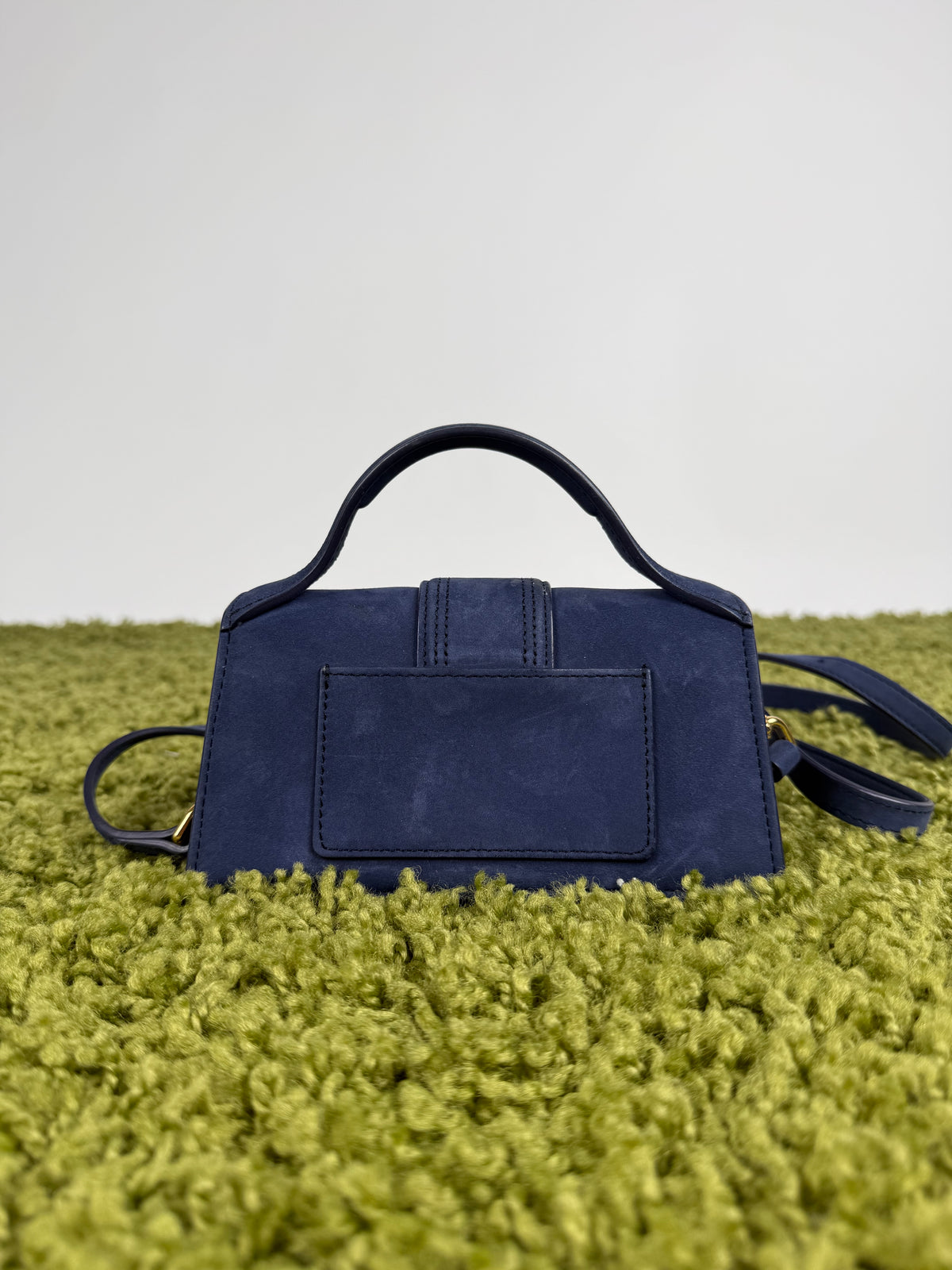 Borsa Mini Jacquemus La Grande Bambino In camoscio Blu