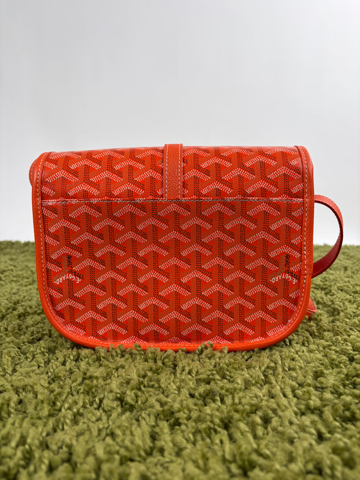 Borsa Goyard Belvedere PM in tela Goyardine Arancione