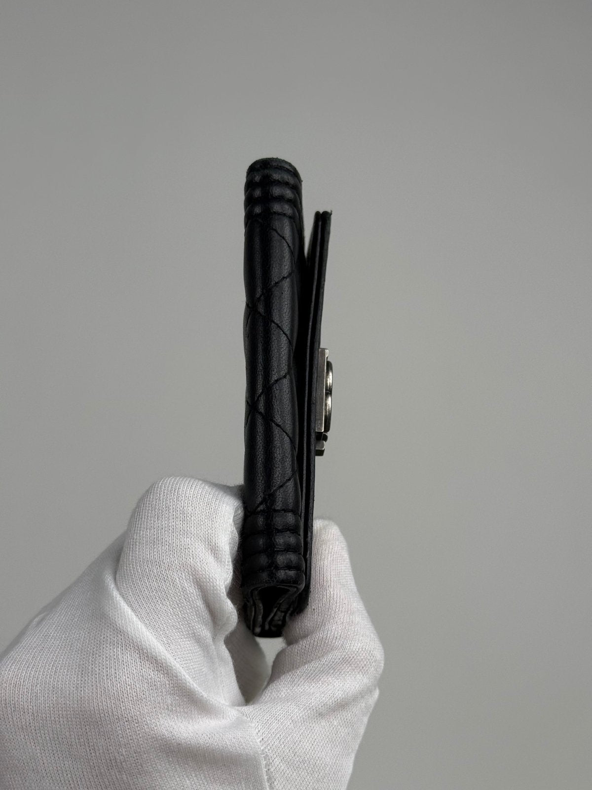 Portacarte à Rabat Boy Chanel Nero - Second Hand Di Fiore