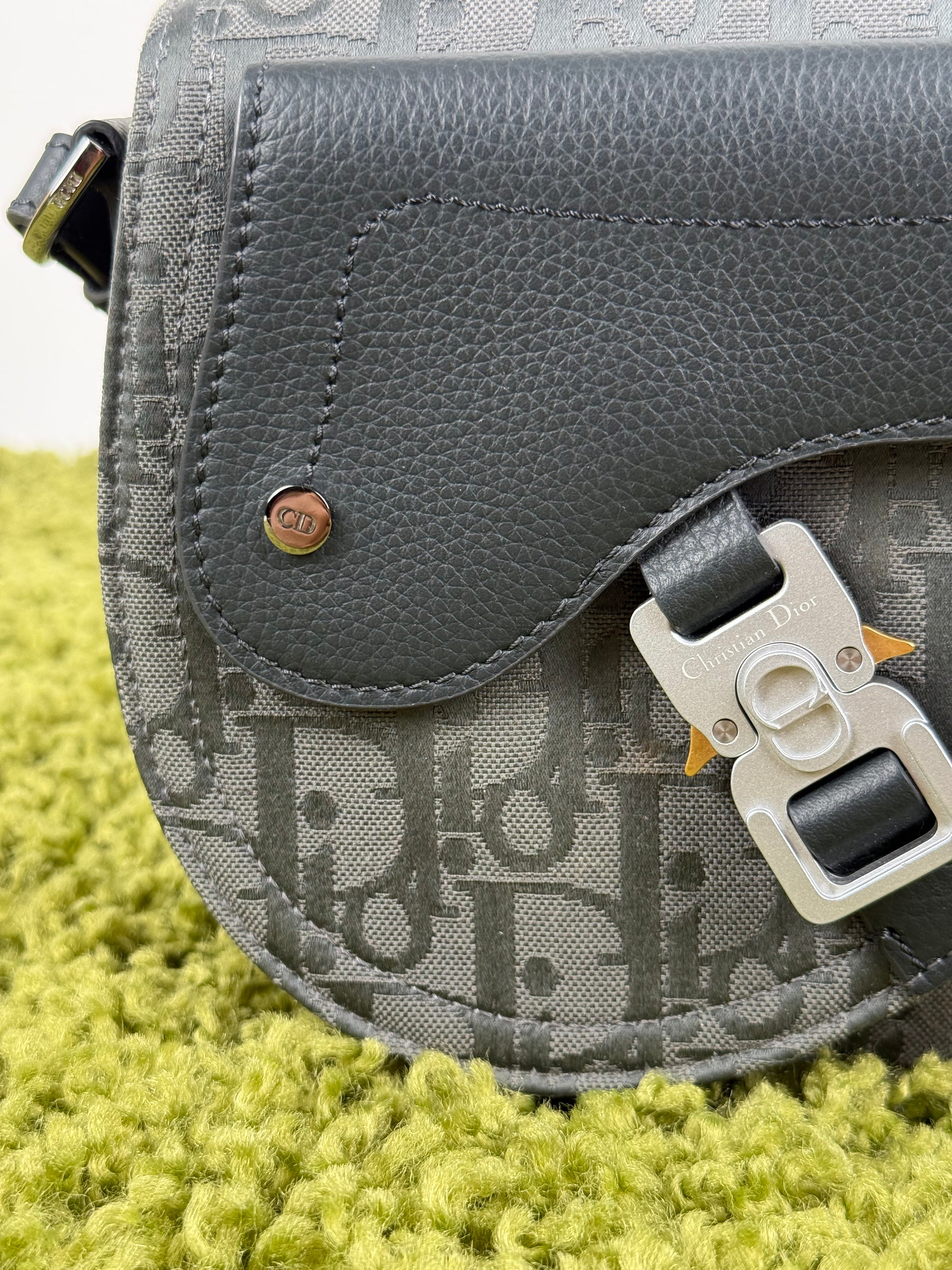 Borsa a tracolla saddle Christian Dior Nero
