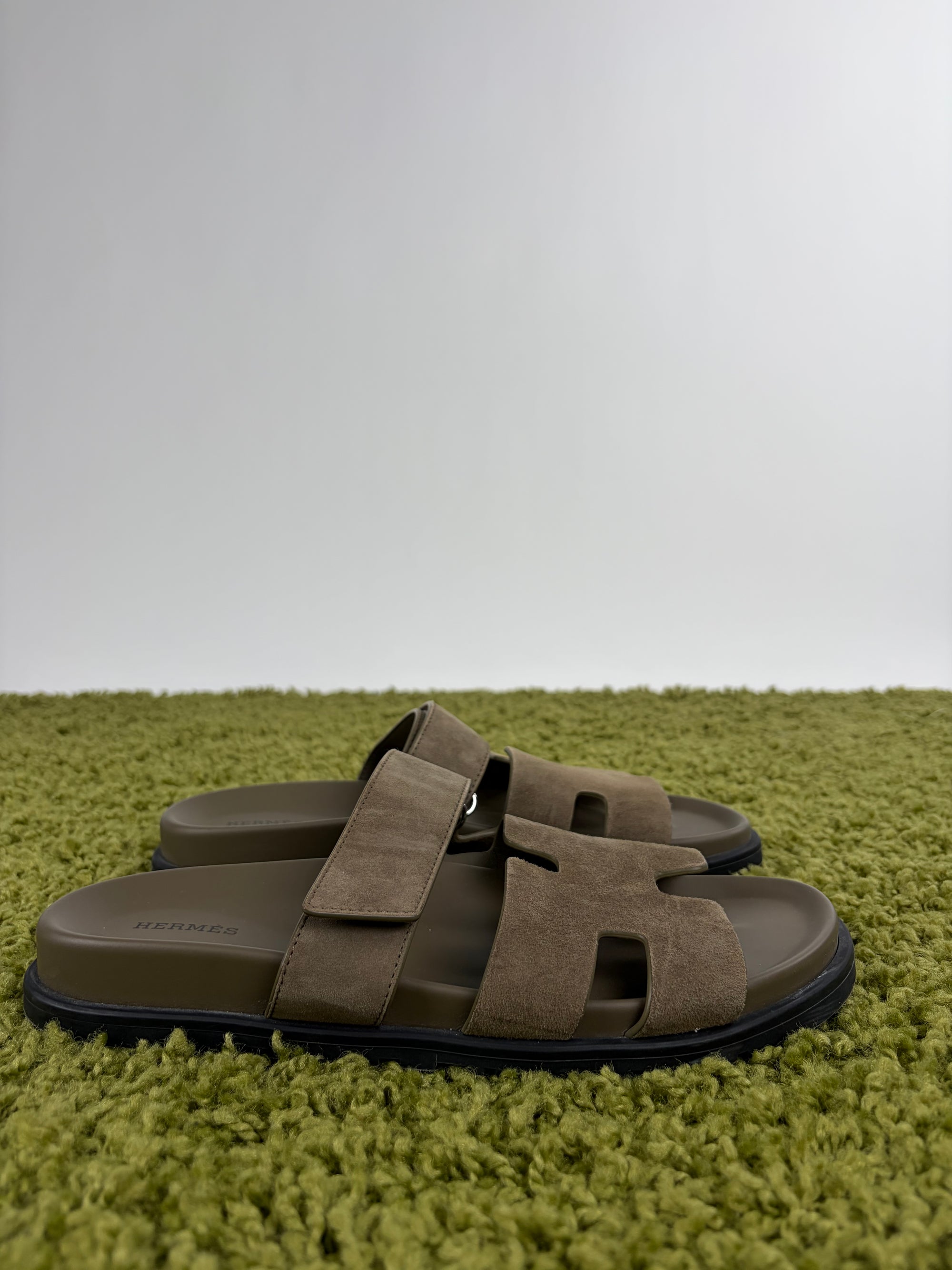 Sandali Hermes Chypre Size 41 verde scuro