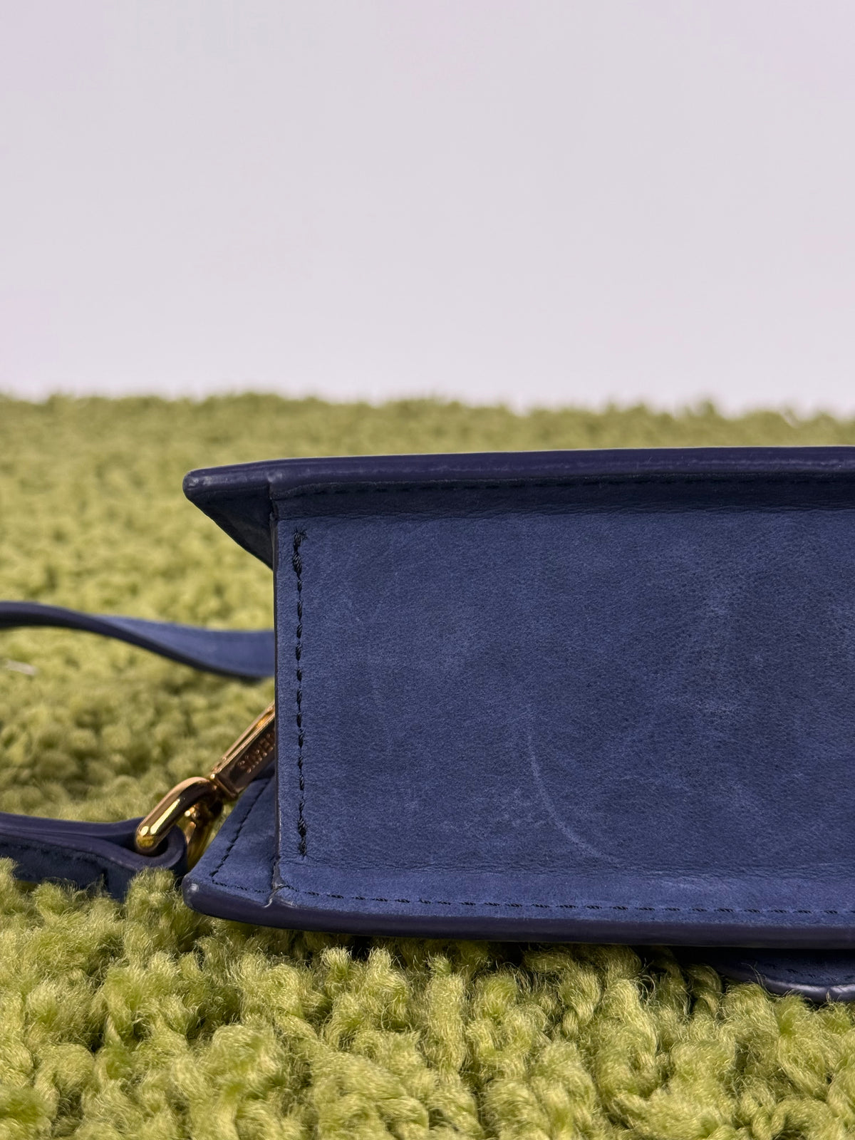 Borsa Mini Jacquemus La Grande Bambino In camoscio Blu