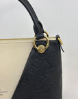 Borsa Louis Vuitton V tote BB nera panna e oro
