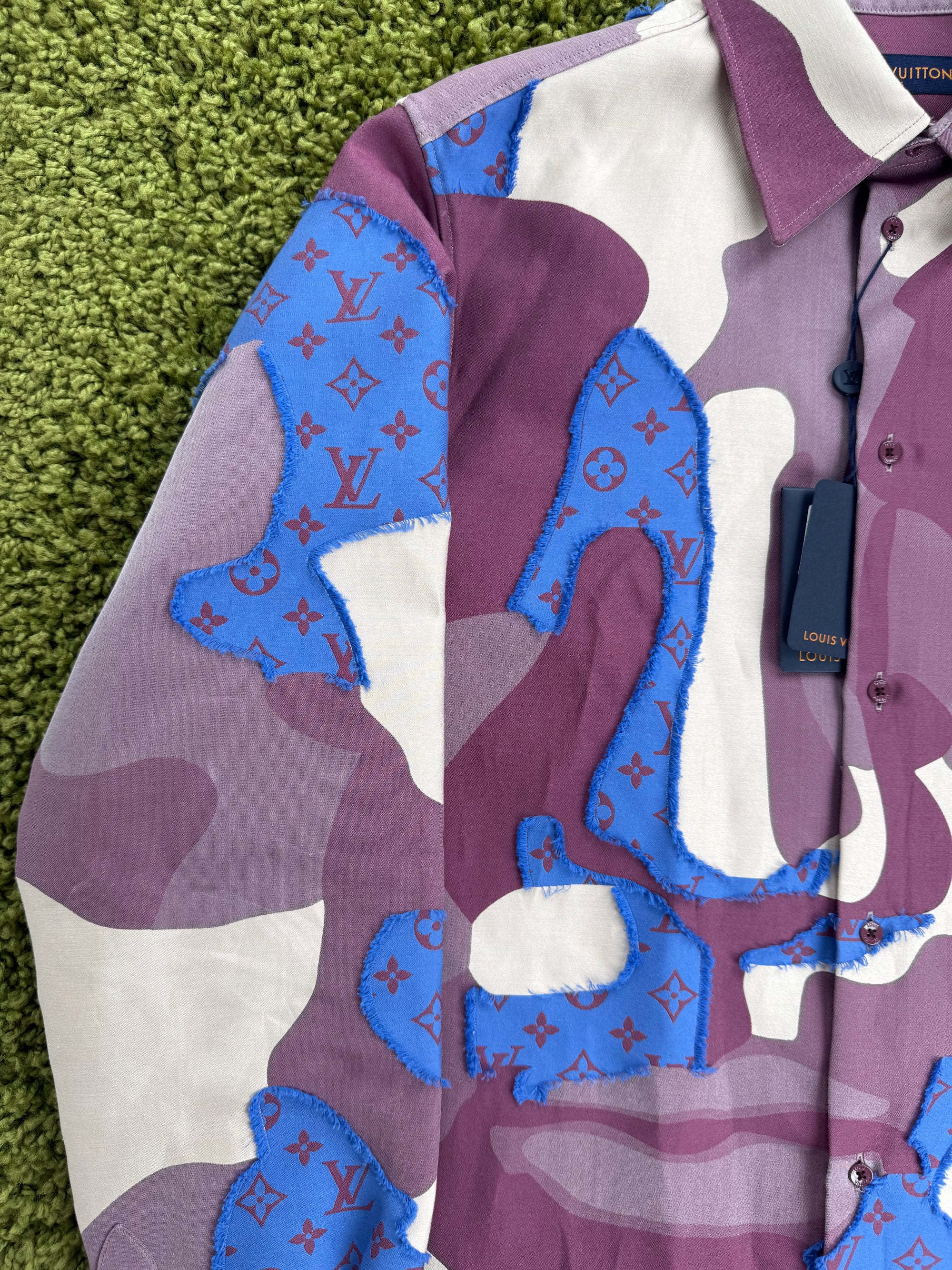 Camicia Louis Vuitton Viola Multicolor L