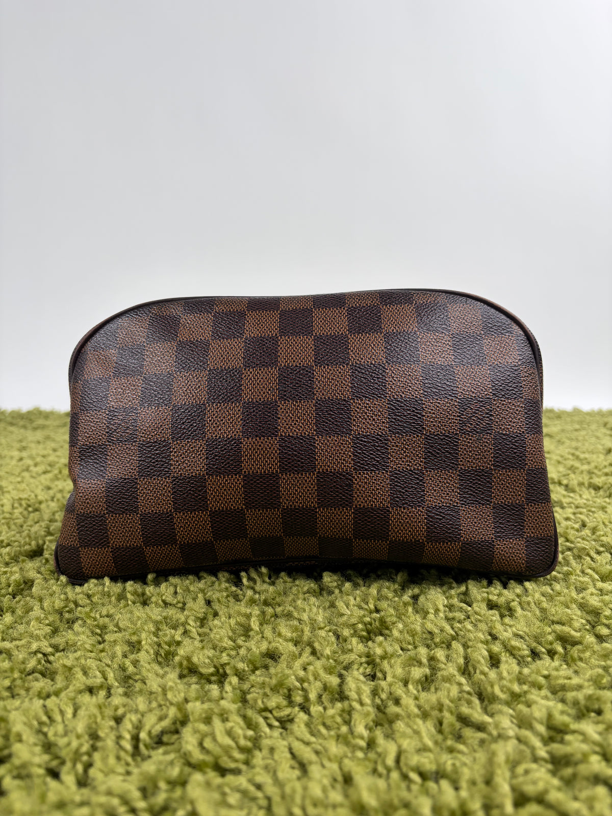 Beauty Case Louis Vuitton in tela Damier Marrone
