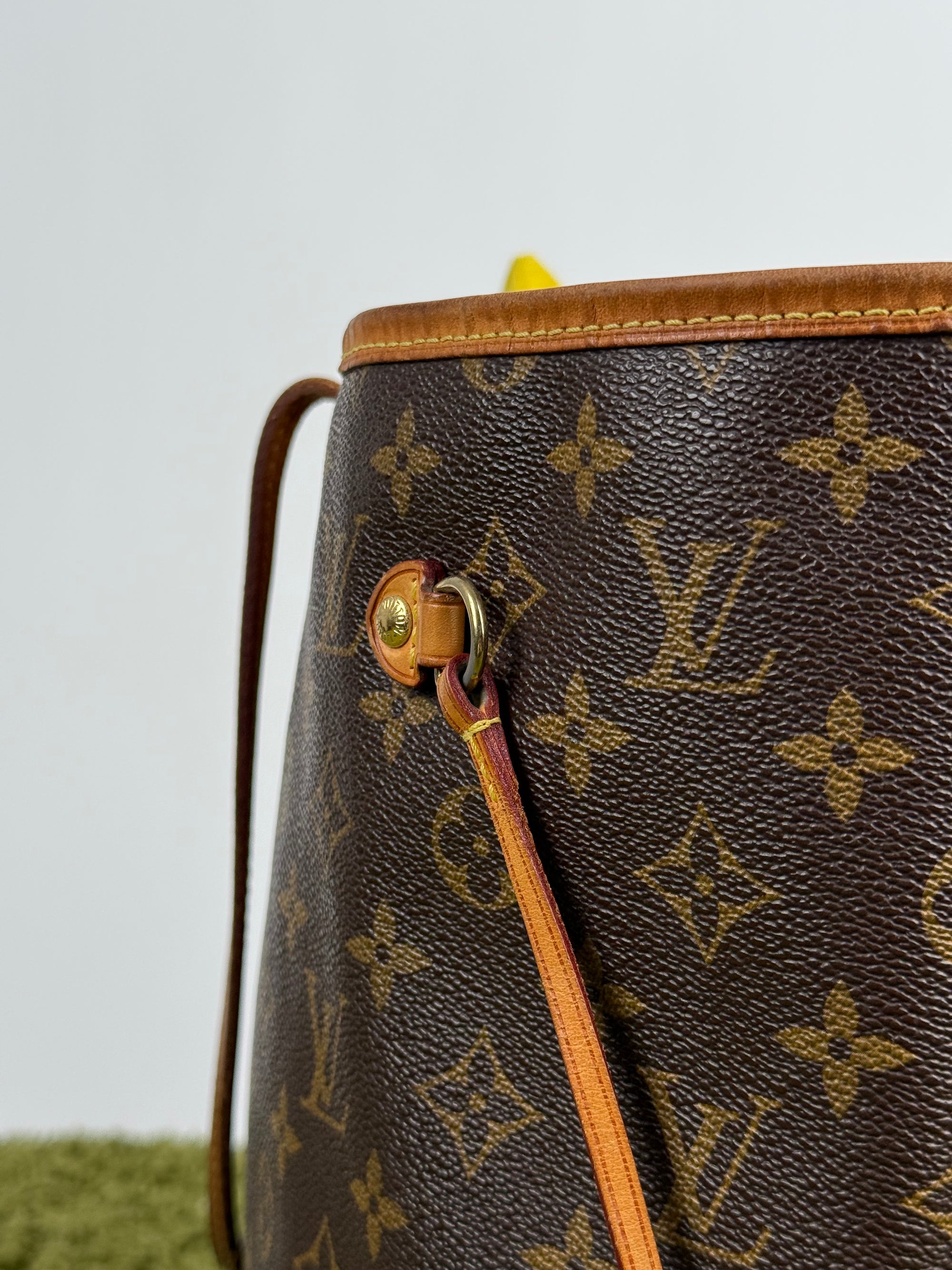Borsa Neverfull MM monogram Louis Vuitton Marrone