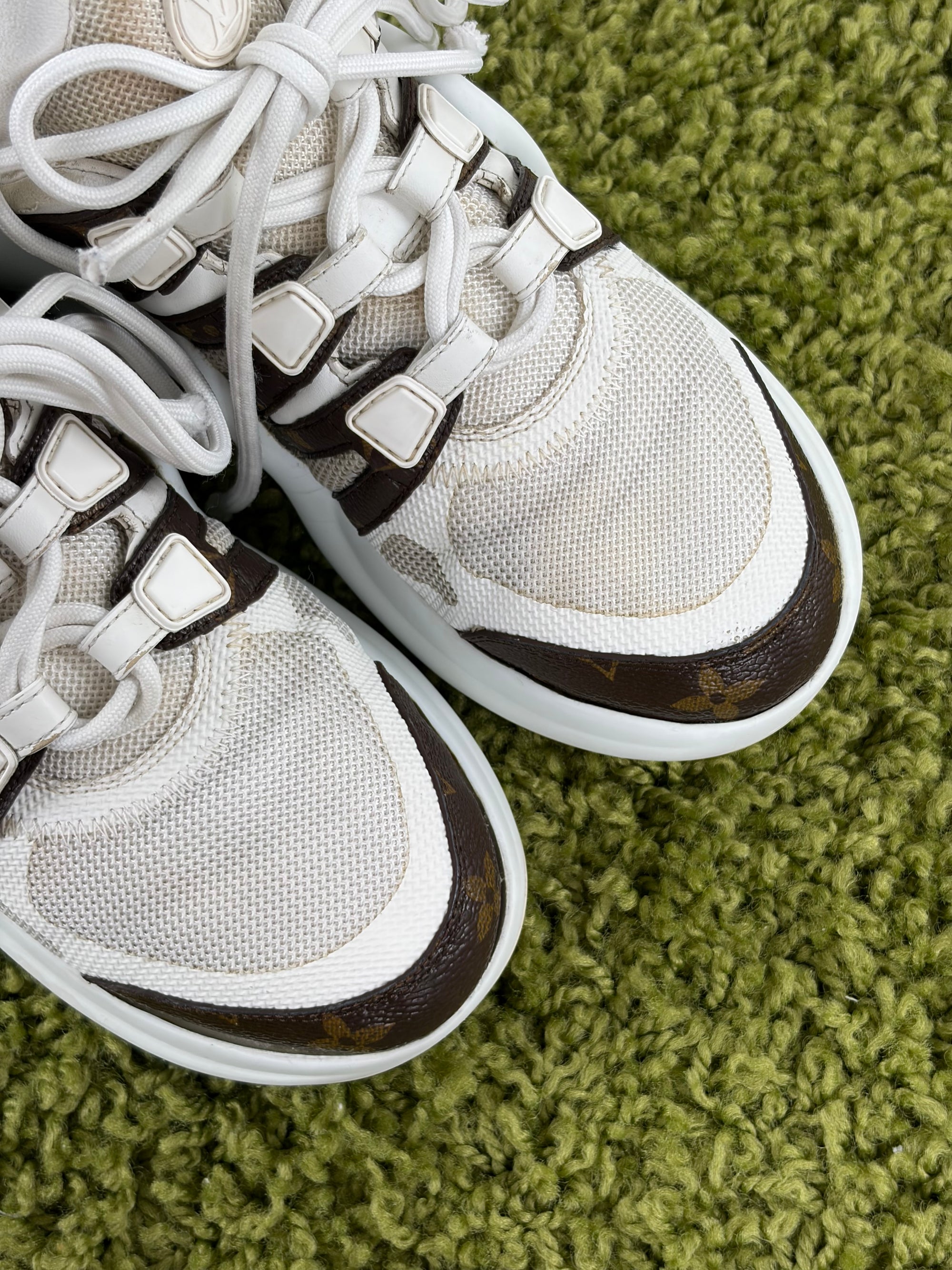 Louis vuitton archlight Size 37 bianche e marroni