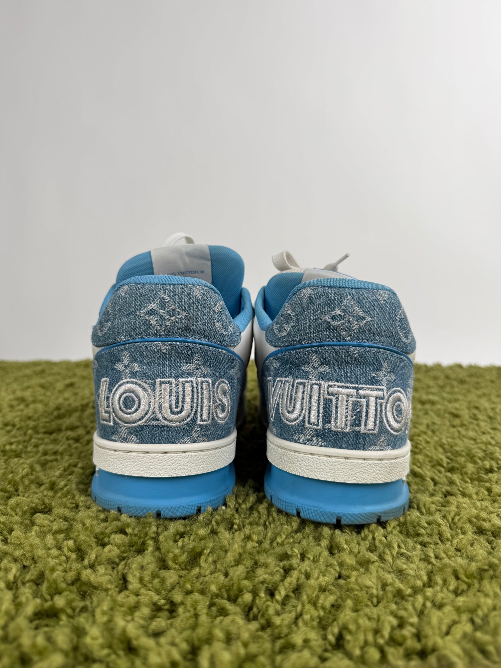 Louis Vuitton Trainer in denim Azzurro 8.5