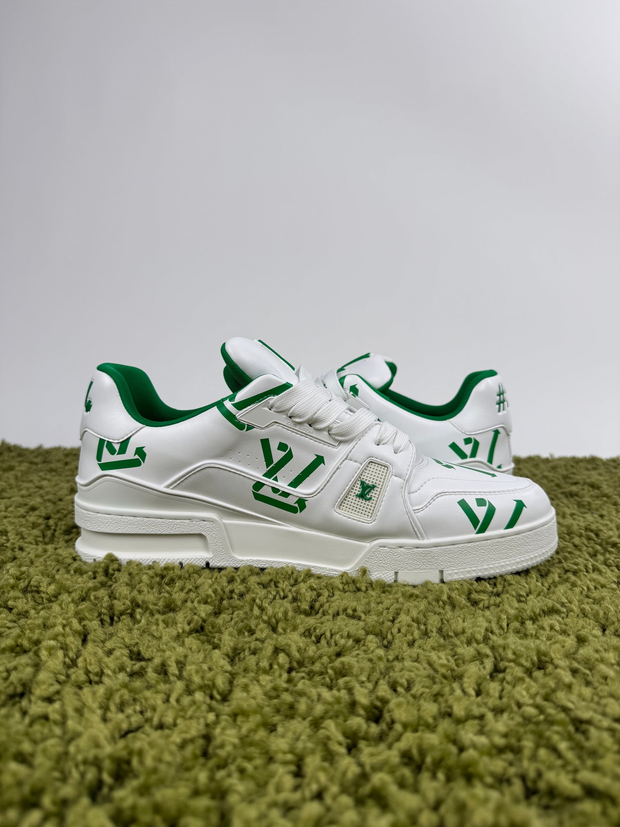 Louis Vuitton Trainer Bianca Verde 9