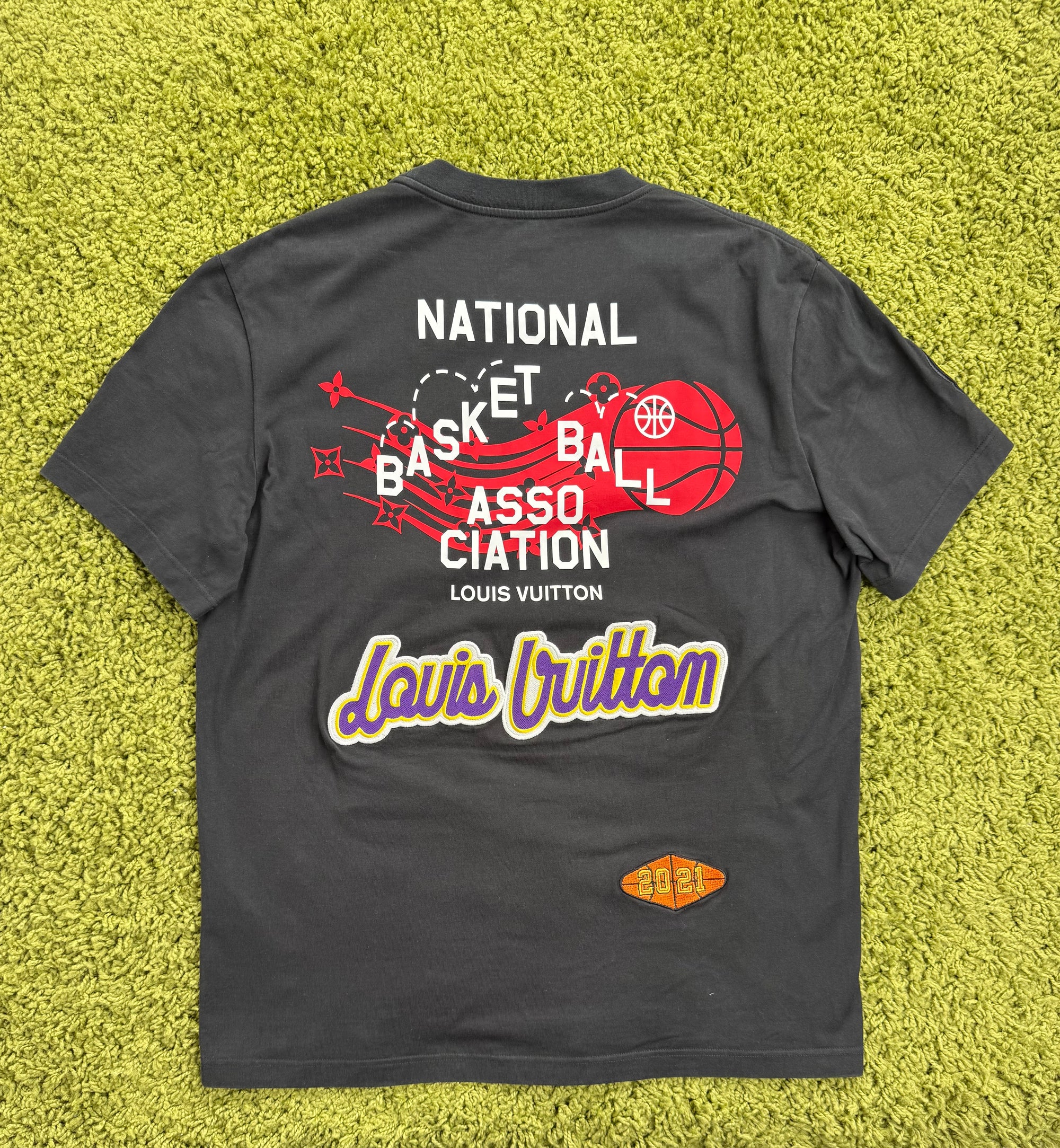 T-Shirt Nera Louis Vuitton X Nba XXL
