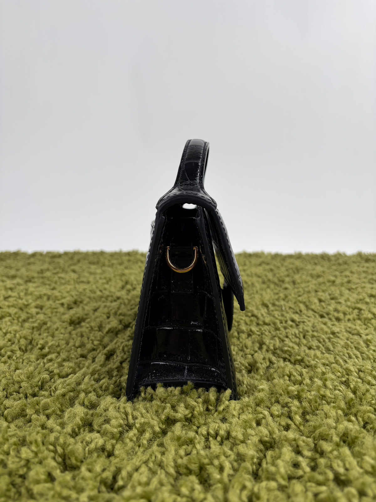 Borsa Jacquemus La grande Bambino Coccodrillo Nero