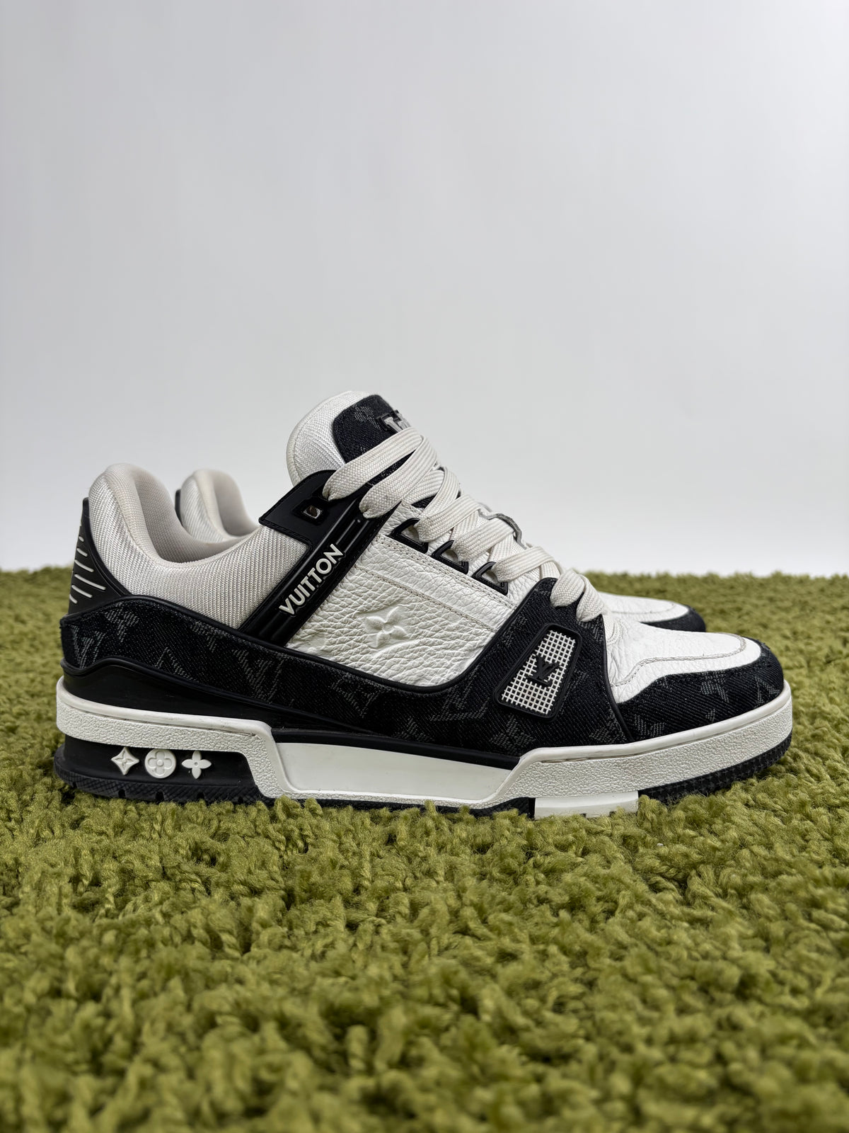 Louis Vuitton Trainer In Denim Nera  8.5