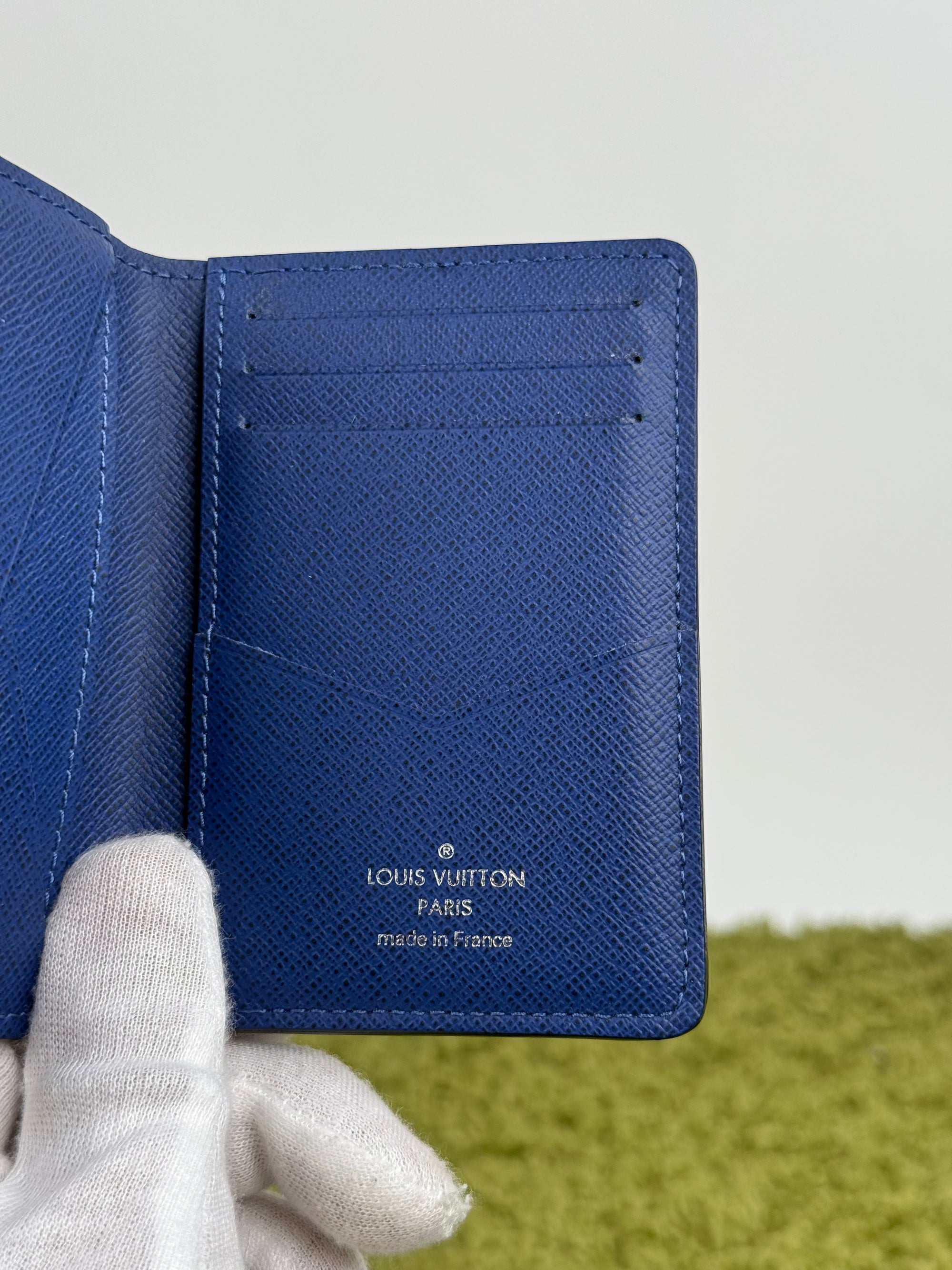 Portacarte Louis Vuitton in pelle Blu