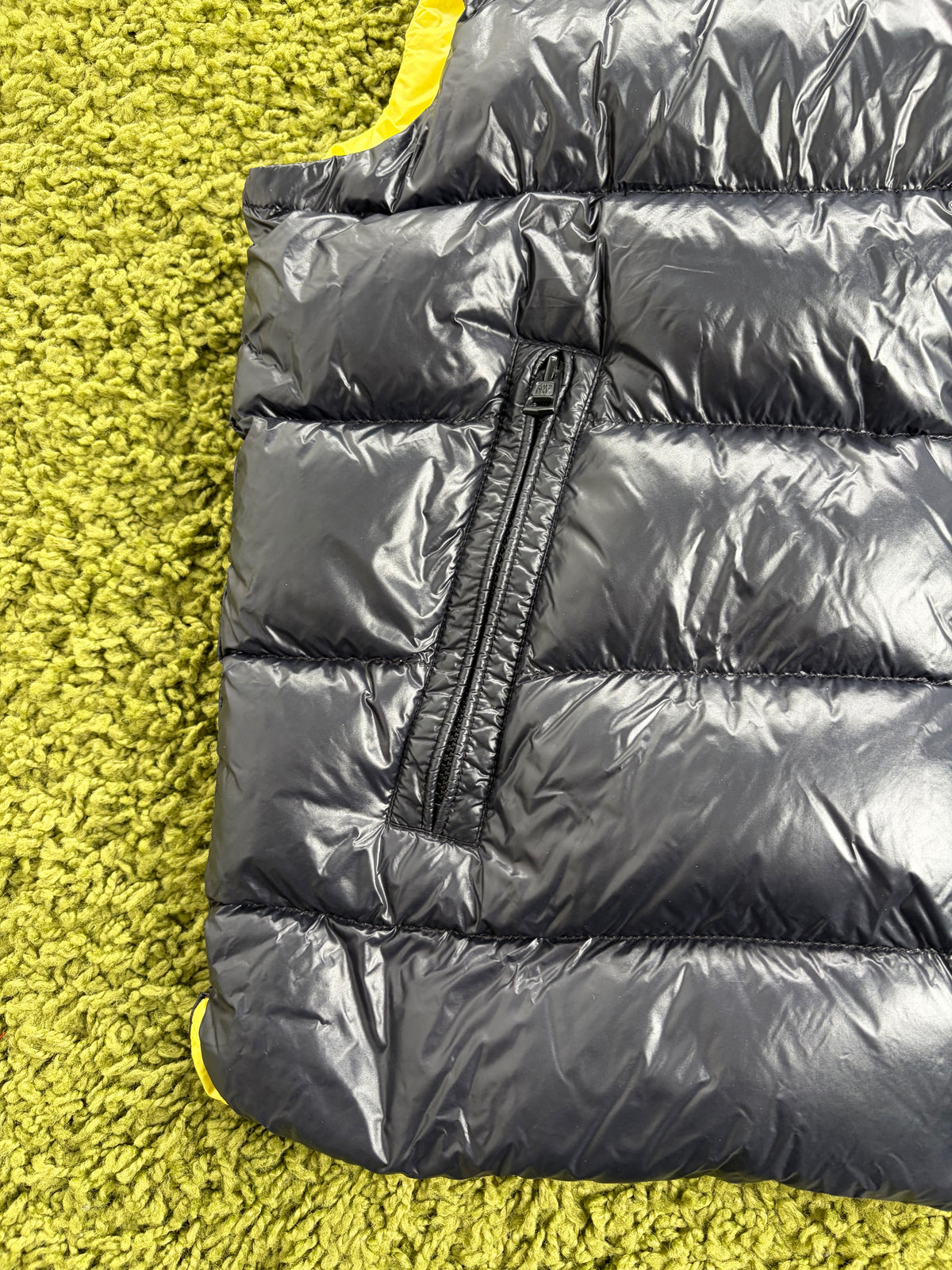 Gilet Moncler Parke in Nylon Nero