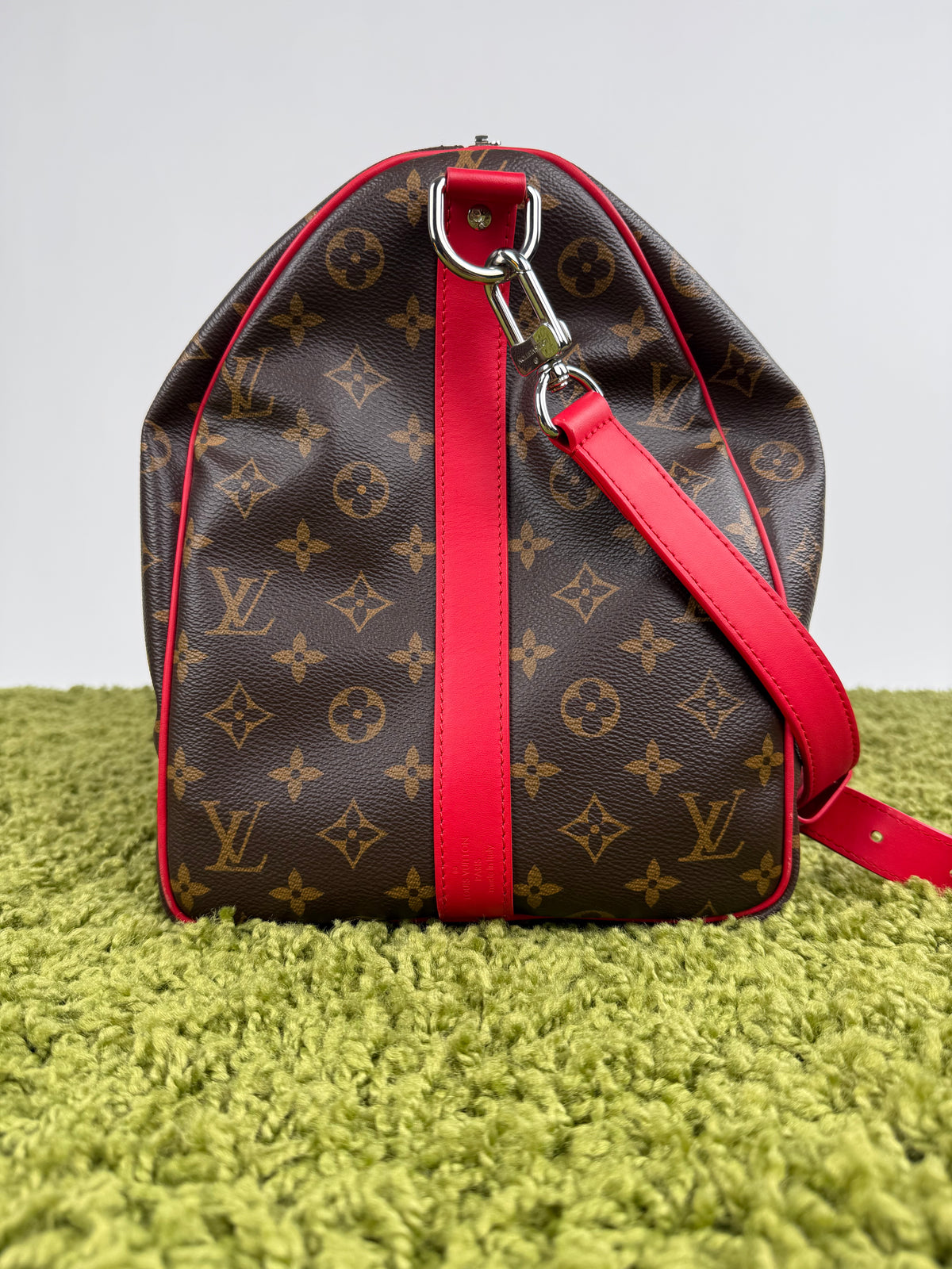 Keepall Bandoulière 45 Louis Vuitton Marrone Rosso