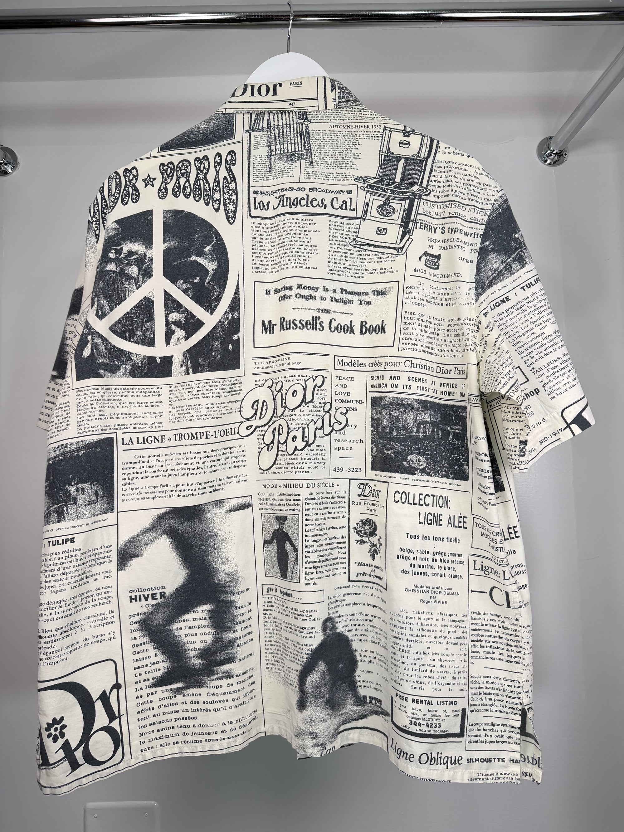 Camicia Dior Size 41 bianca e nera