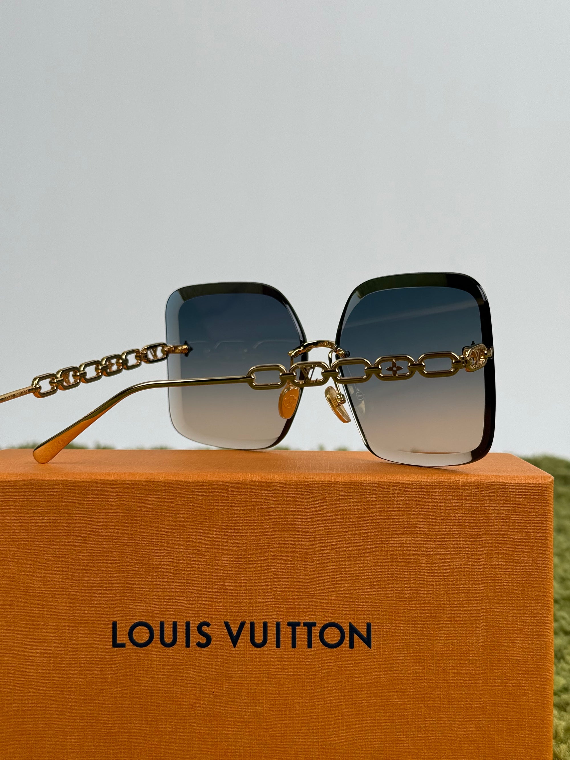 Occhiali Da sole Louis Vuitton Jewel Square Oro
