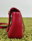 Borsa Pearly Marmont Flap a tracolla Gucci Rossa