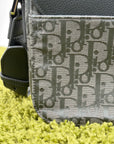 Borsa Christian Dior Saddle con pattina Grigia
