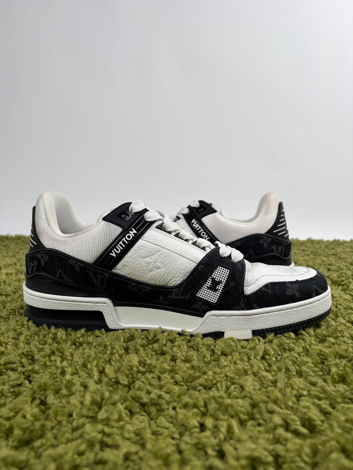 Louis Vuitton Trainer In Denim Nera  8.5