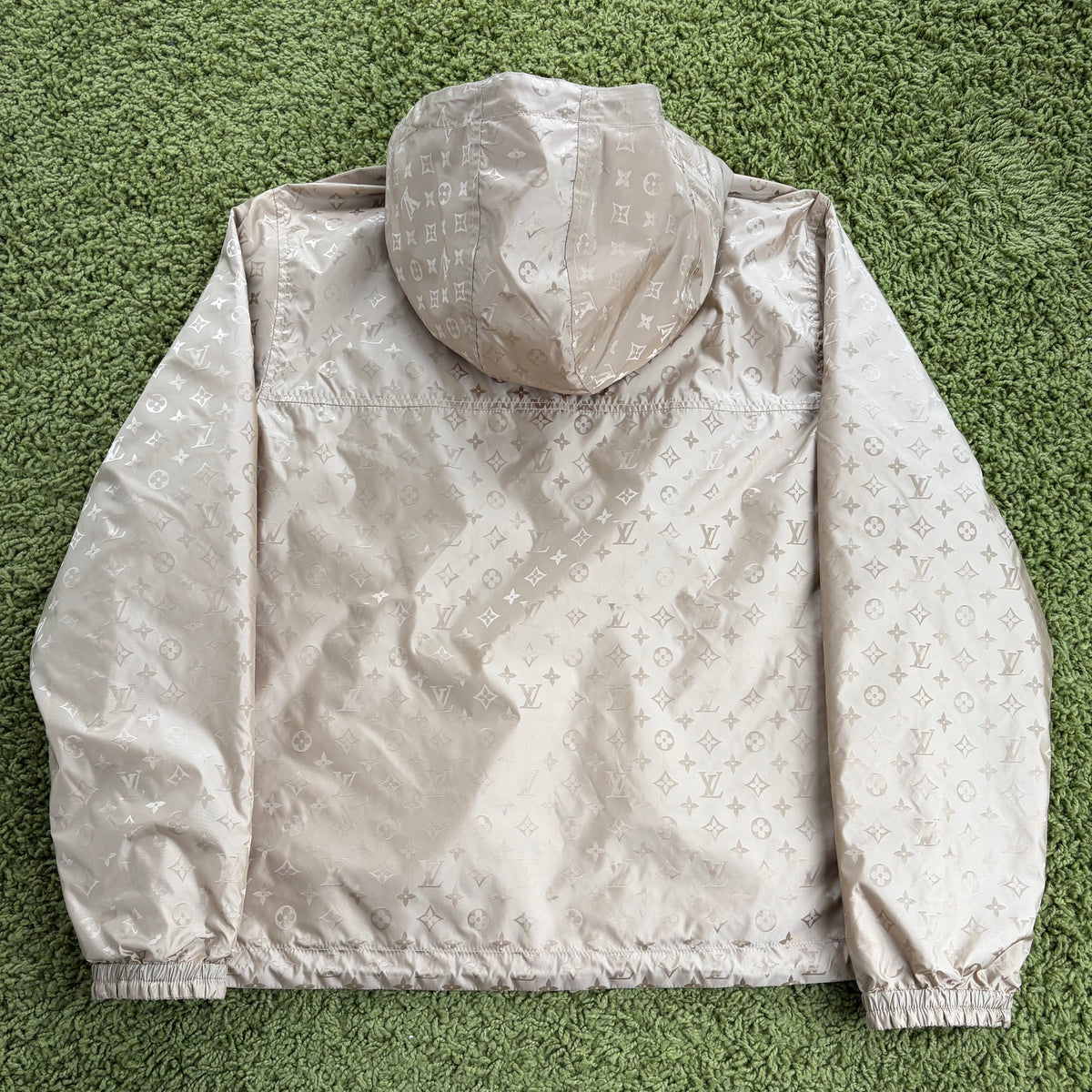 Giacca a vento Louis Vuitton Reversibile Monogram Oro 52