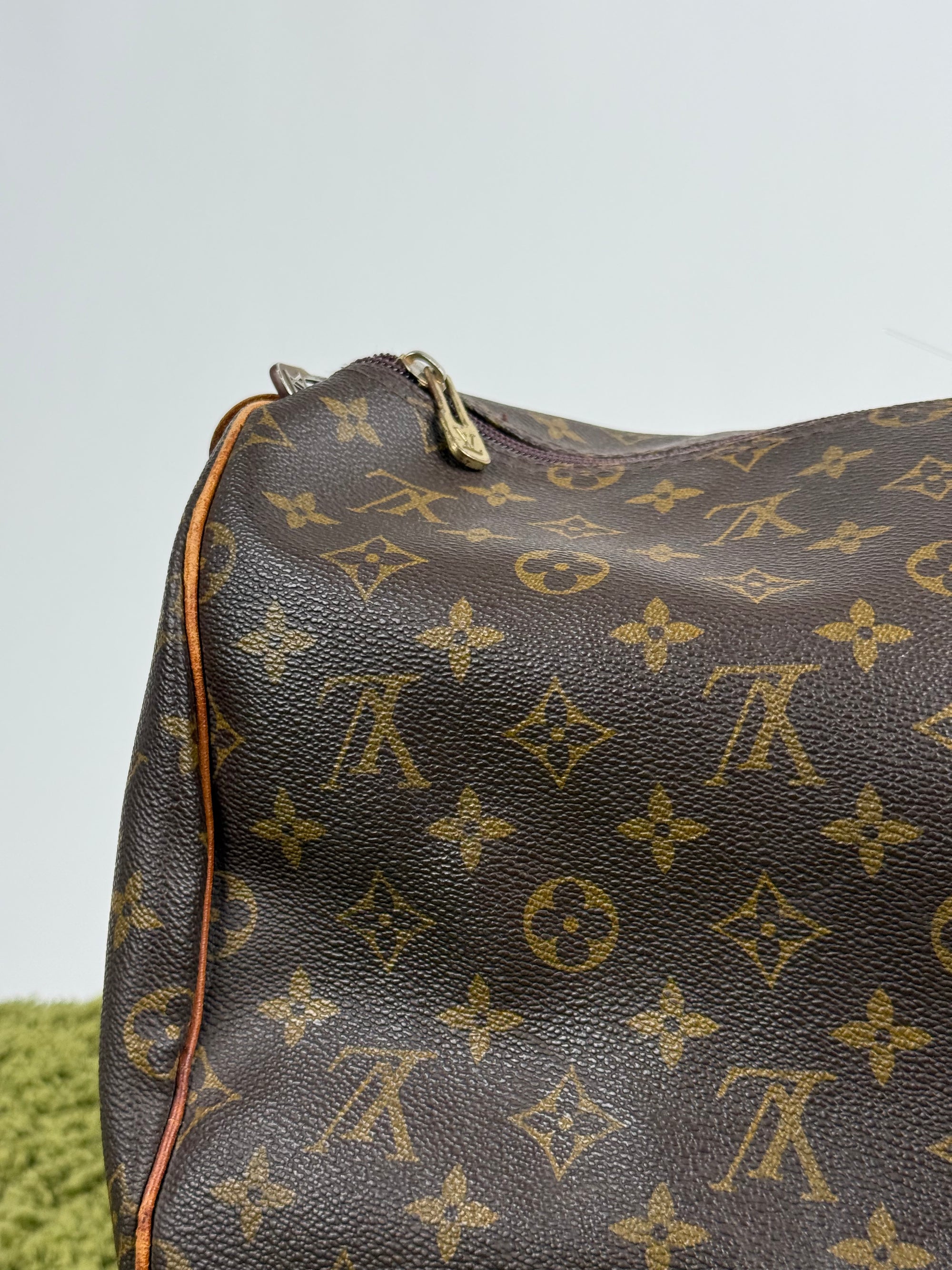 Borsone Keepall Louis Vuitton 55 vintage Marrone