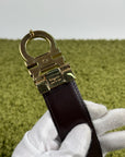 Ferragamo Cintura in pelle nera