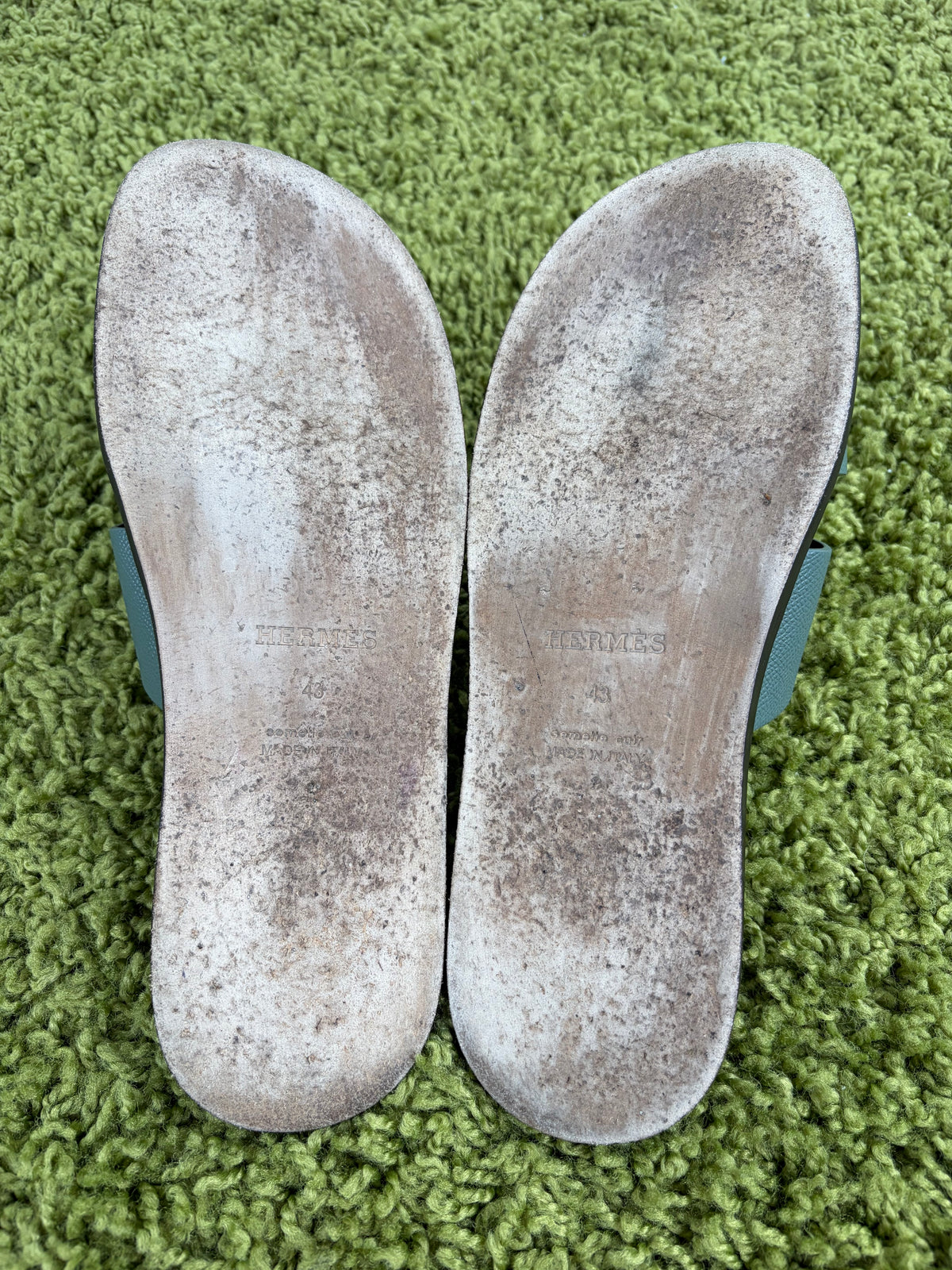 Ciabatta Hermès Verde 43