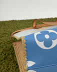 Borsa Louis Vuitton OnTheGo azzurra bianca e gialla