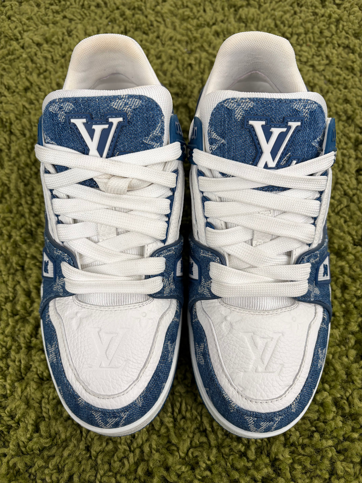 Louis Vuitton Trainer Denim Blu 38