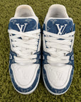 Louis Vuitton Trainer Denim Blu 38