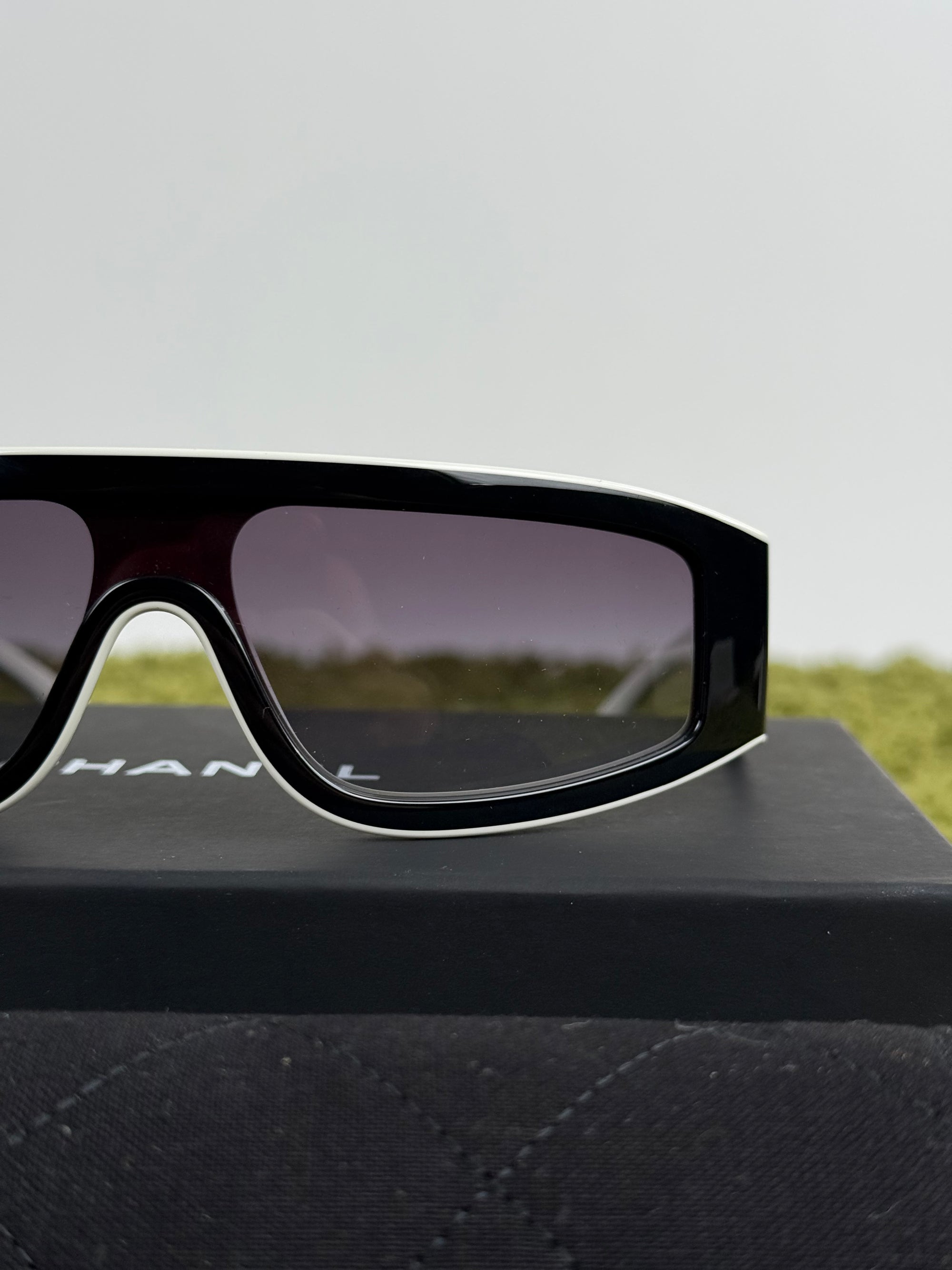 Occhiali Chanel Ch6057 Nero Bianco